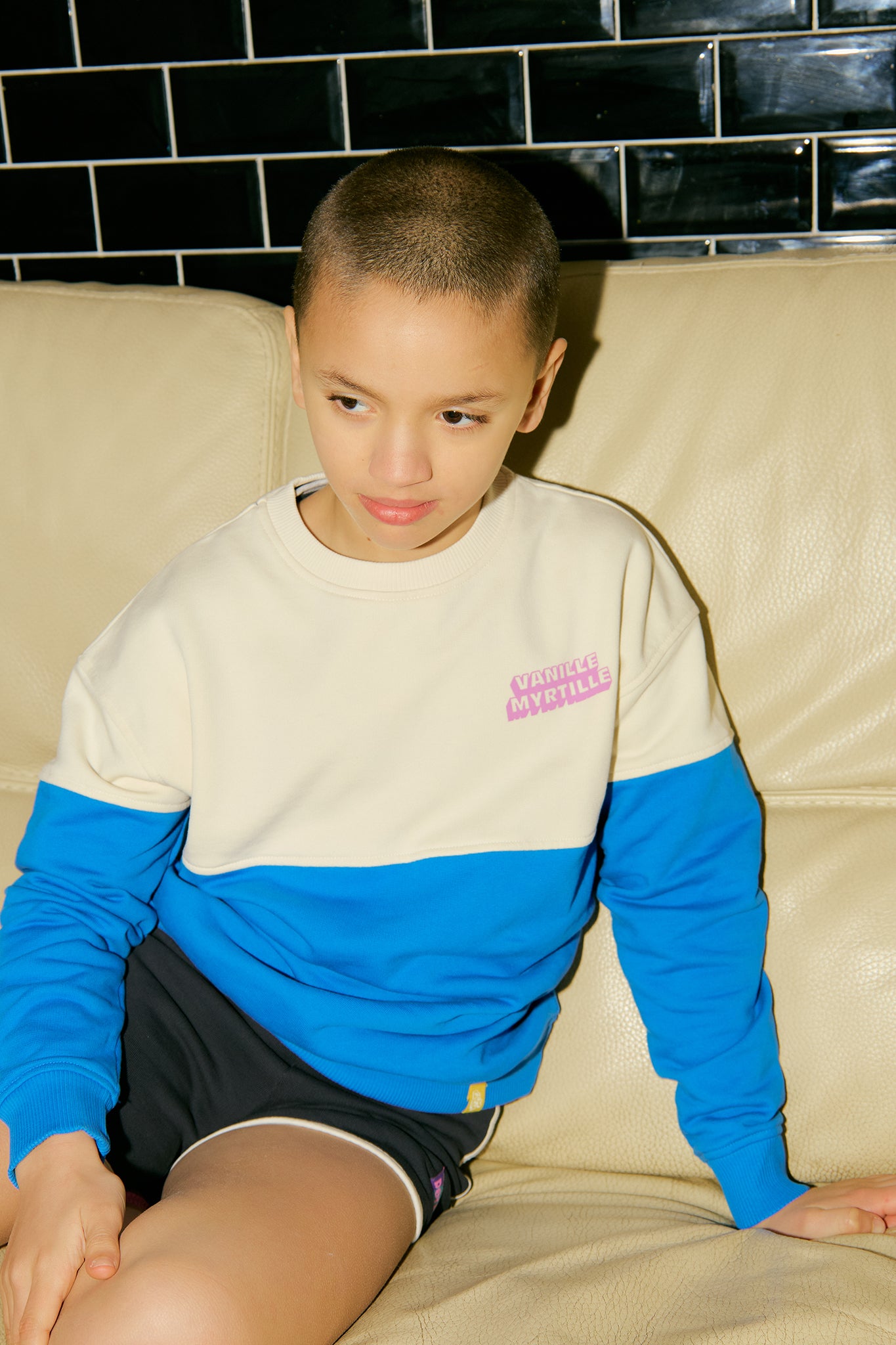 Sweat kid Bigoût myrtille