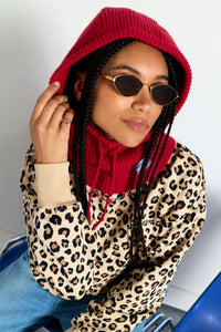 Capuche Billie rouge