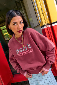 Sweat Donna léo bordeaux