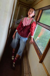 Cardigan Jennifer bordeaux/rouge