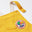 zoom sur le patch imprimé et brodé de la salopette Shiny Perpète enfant, mixte en coton bio