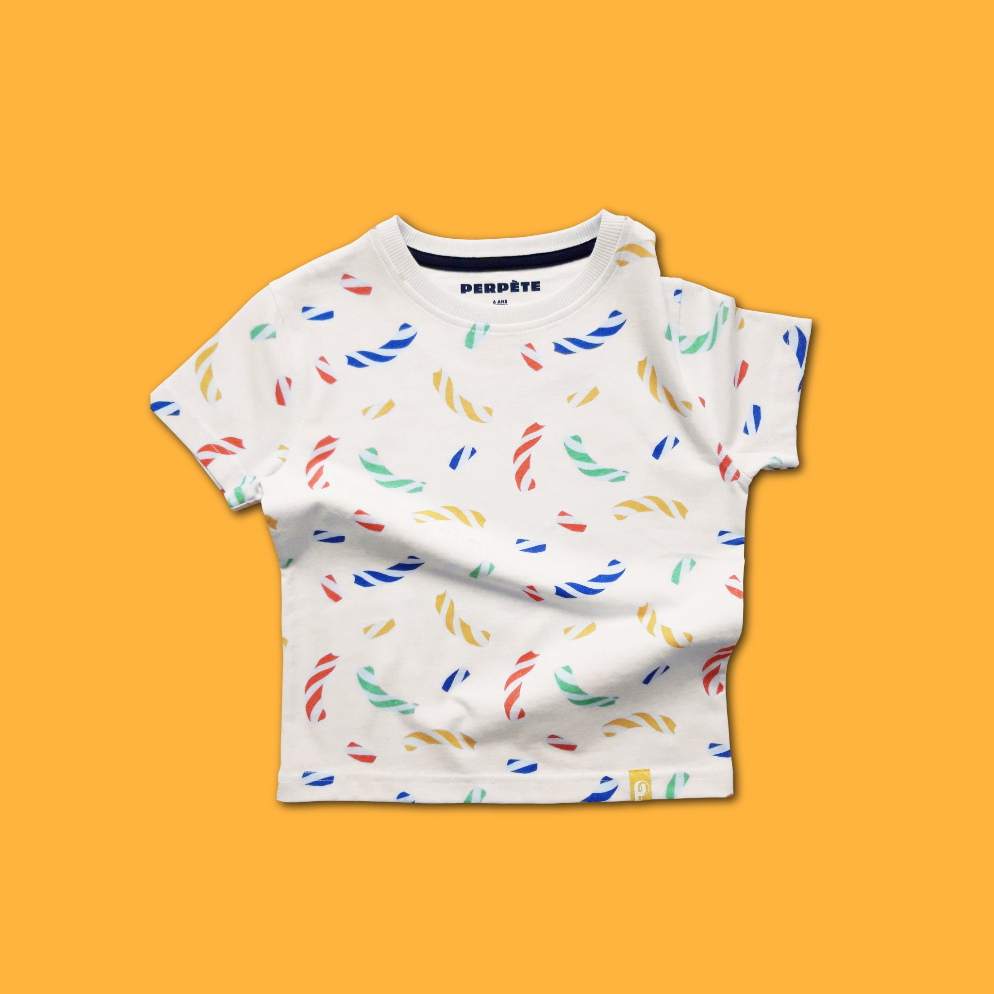 Tee-shirt enfant Sweety Perpète, imprimé bonbons, mixte, en coton bio